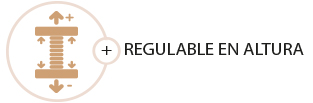 Esquema regulable en altura